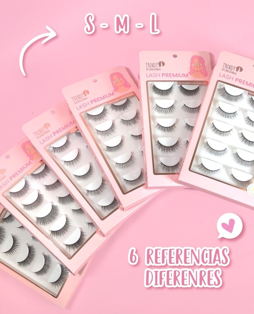 Pestañas Trendy x5 Lash Premium