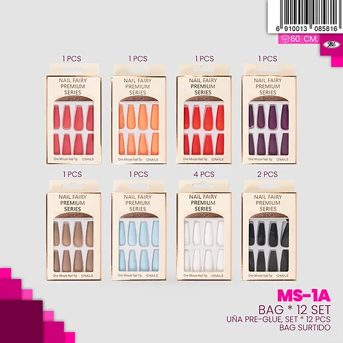 Uña Postiza Press Premium Series Short JBL