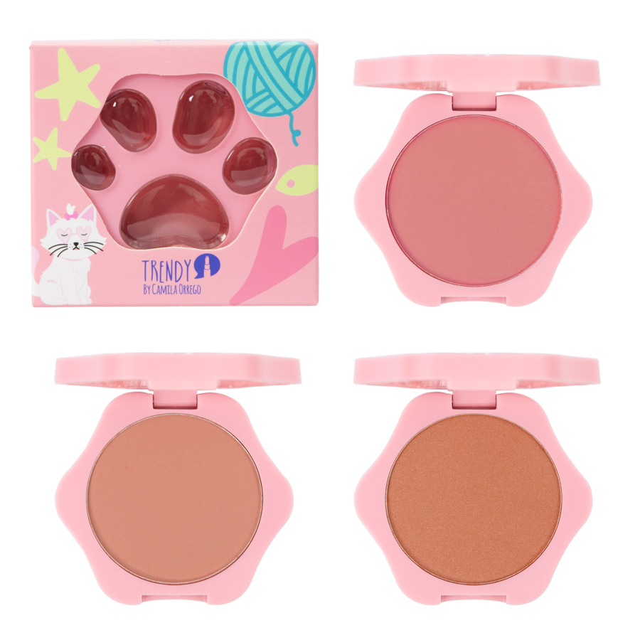 Rubor Compacto Cat Trendy