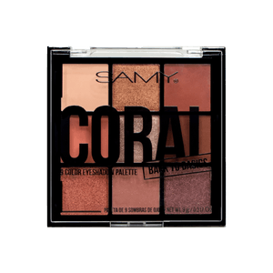 PALETA CORAL X 9 SOMBRAS DE OJOS SAMY