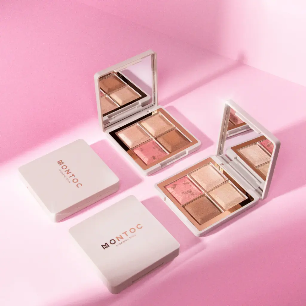 Light Set Paleta de Rubor Bronzer e Iluminador Montoc