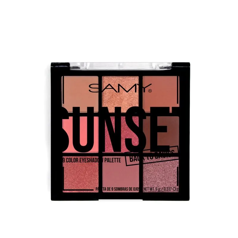 PALETA SUNSET X 9 SOMBRAS DE OJOS SAMY   