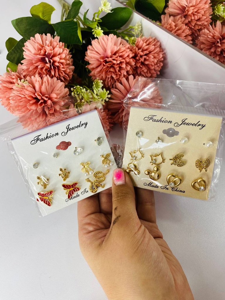 Set aretes X6 - topitos