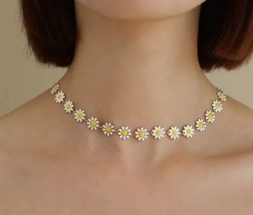 Collar Girasol Margaritas