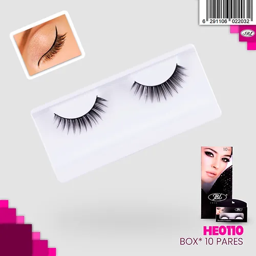 [HE0108] Pestañas Corridas JBL Beautiful Eyelashes Naturales