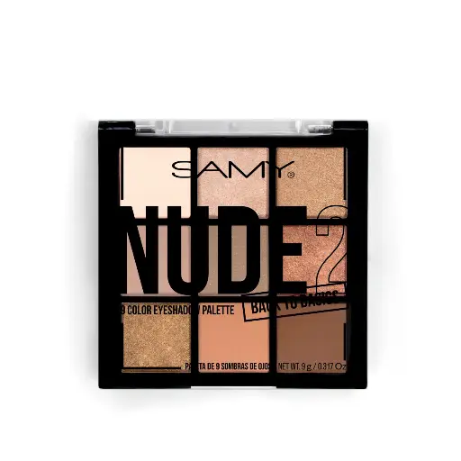 [0629] PALETA NUDE X 9 SOMBRAS DE OJOS SAMY  