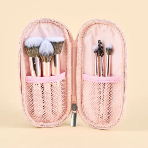 [kitat7] KIT DE BROCHAS PINK TRAVEL X6
