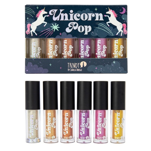 [UP101] Kit de Delineador Glitter Unicorn Pop Trendy